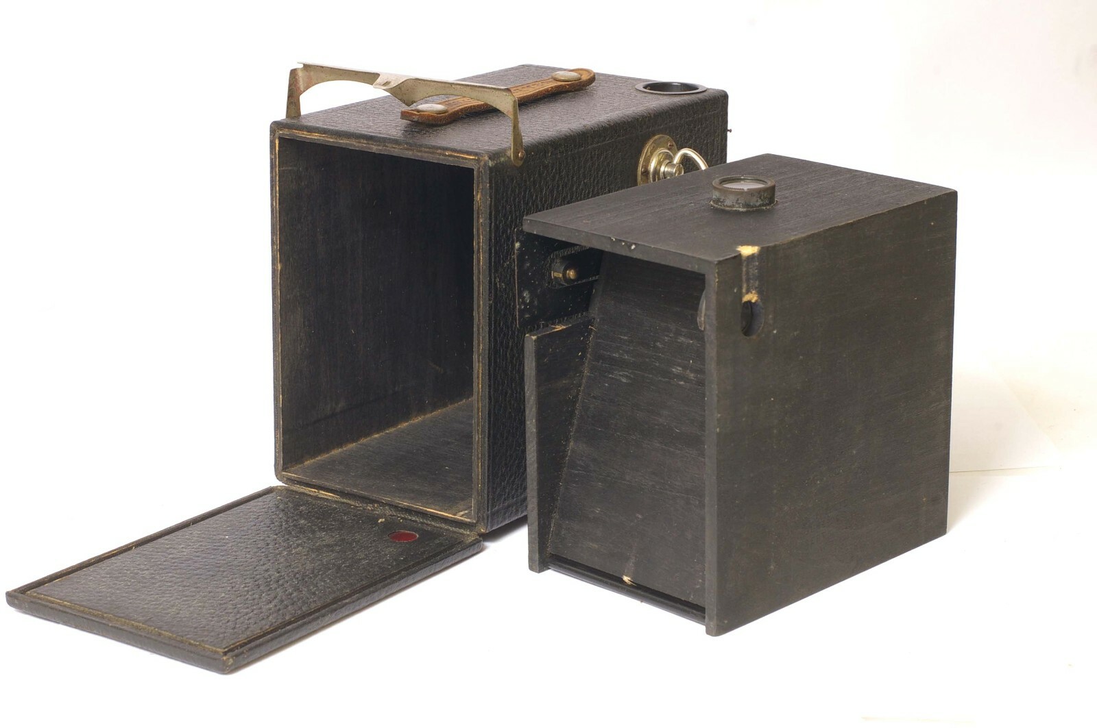 F90324~ Ansco No. 2A Buster Brown Roll Film Box Camera & ½ Box 1910-1924