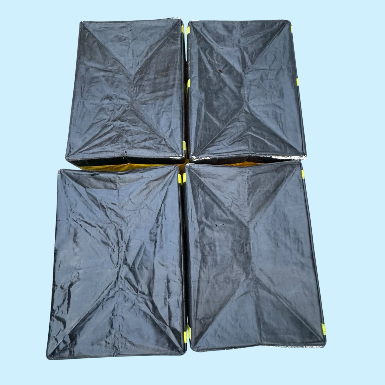 (12) AMAZON COURIER LARGE DELIVERY STORAGE BAGS 28x23x20 MIX LOT OF 12 TOTES