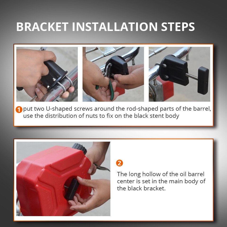 3L Gas Fuel Can Tank Container Fit for ATV UTV Gokart Motorcycle Auto Car