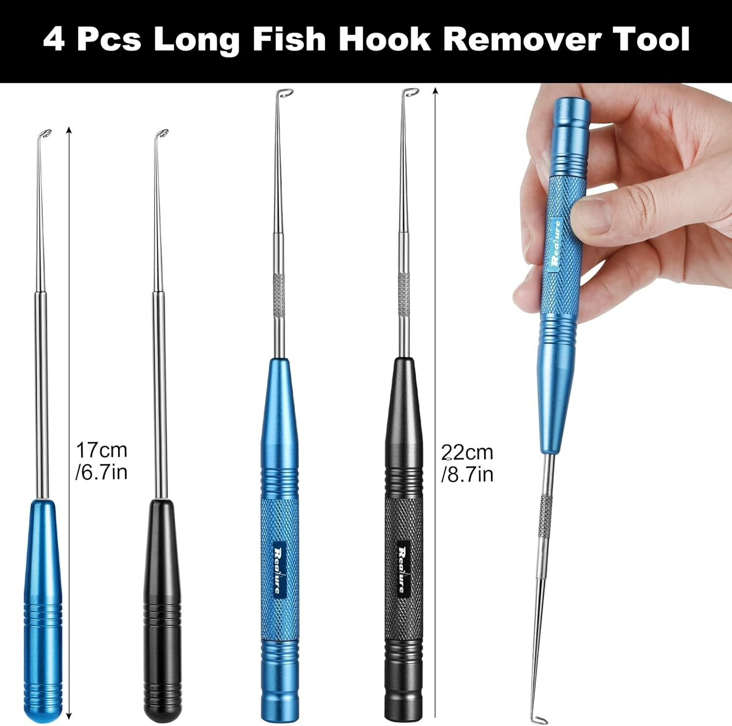 4PCS Easy Fish Hook Remover Detacher Fishing Hook Detacher Tackle Removal Tools