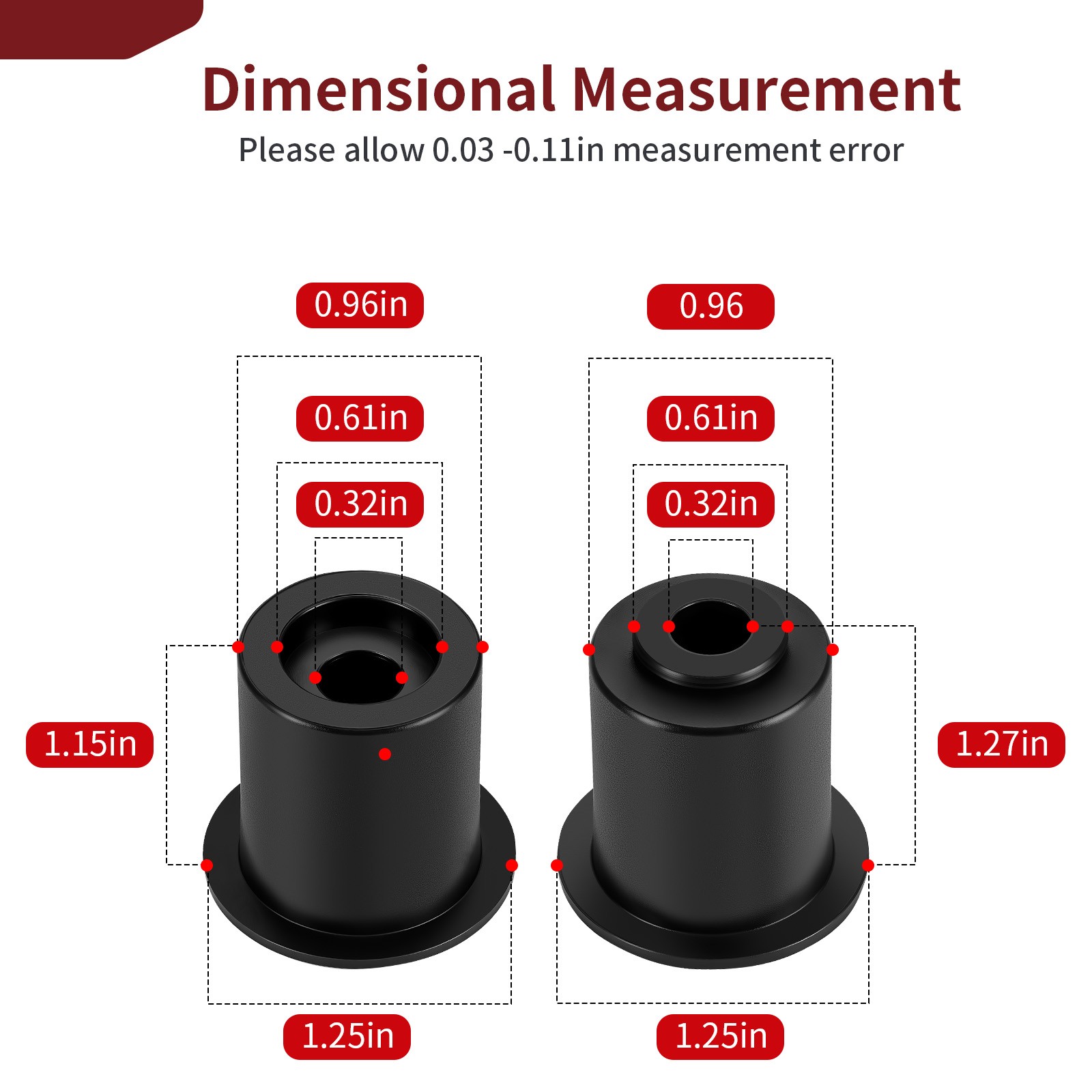 2016-2024 For Honda Pioneer 1000-5 SXS1000M5 D/L/P Front And Rear Door Bushings