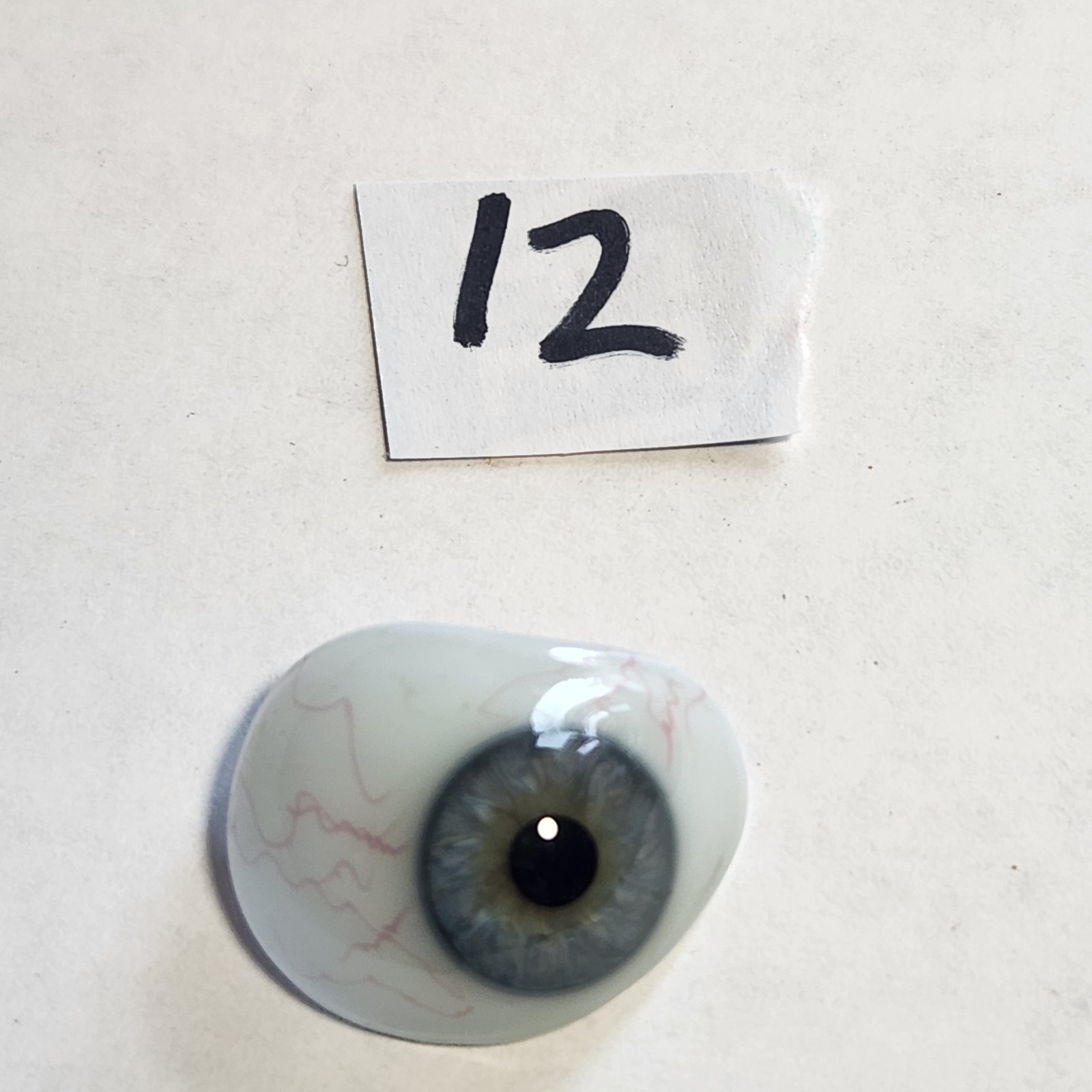 Rare Stunning Vtg Human Prosthetic Glass Eye German Hand Blown #12 Inventory