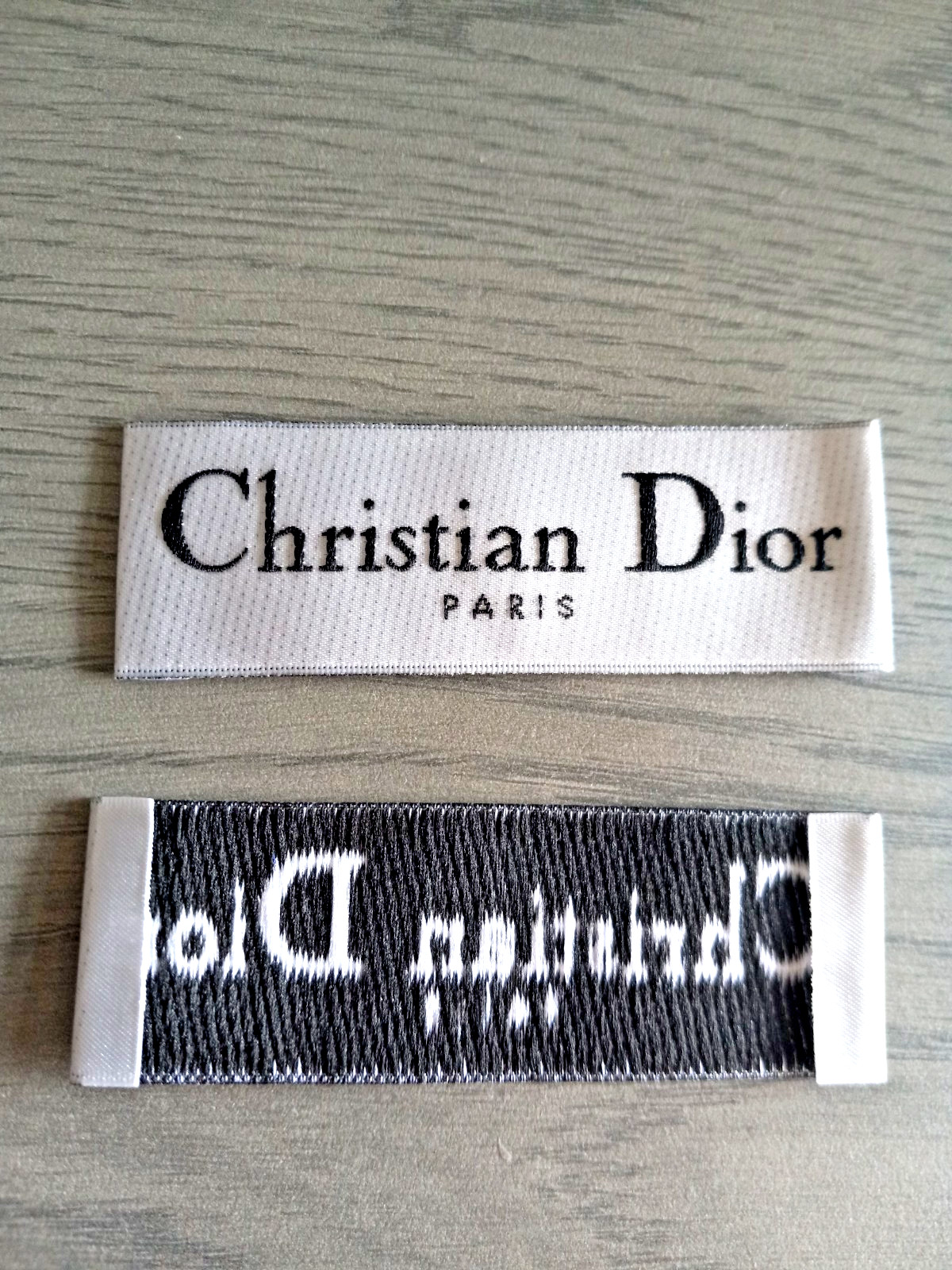 one DIOR Designer Tag LABEL Replacement Sewing Accessories