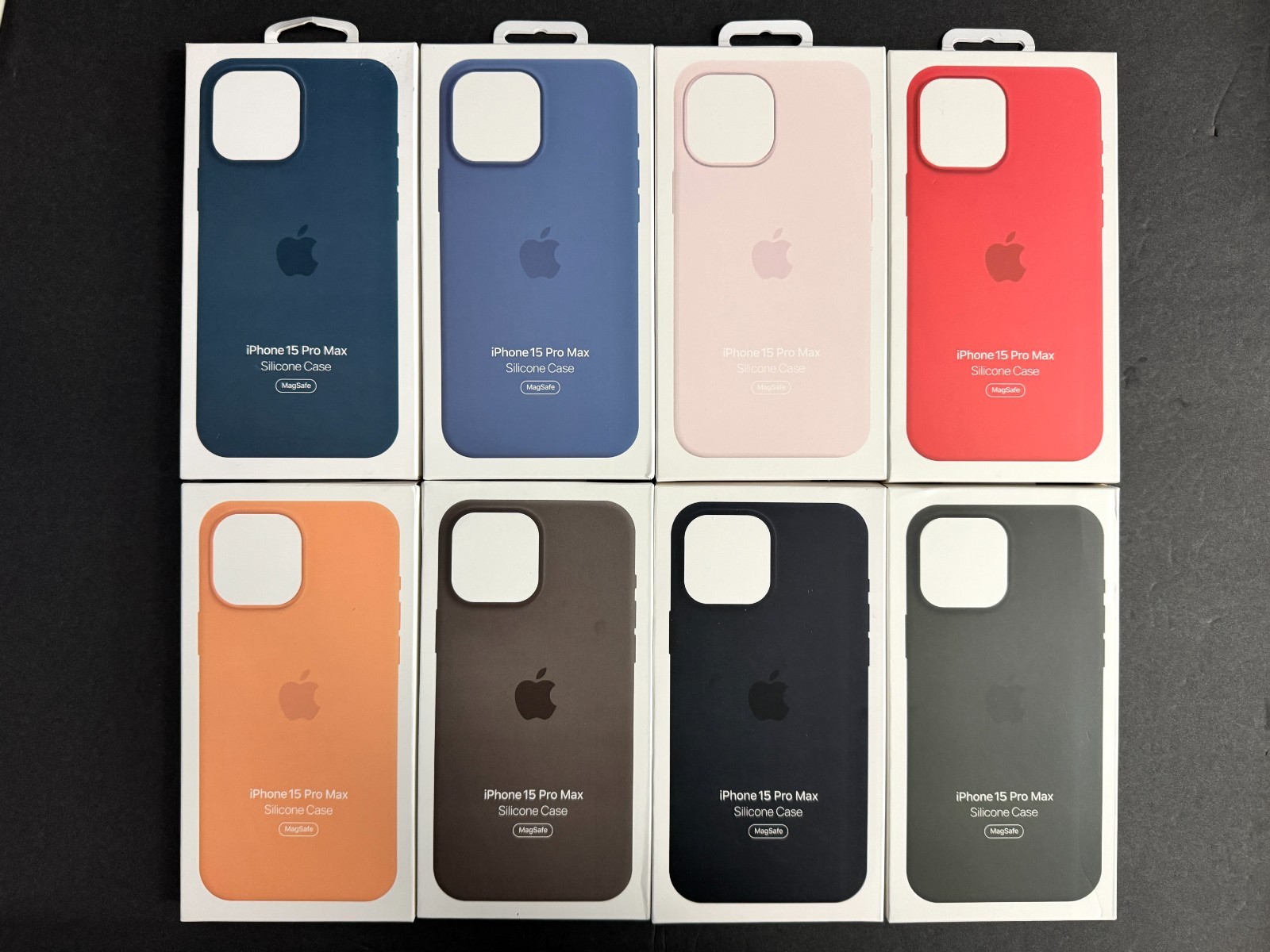 Genuine Apple Silicone Case MagSafe iPhone 15 Pro Max Pop-Up MagSafe Animation