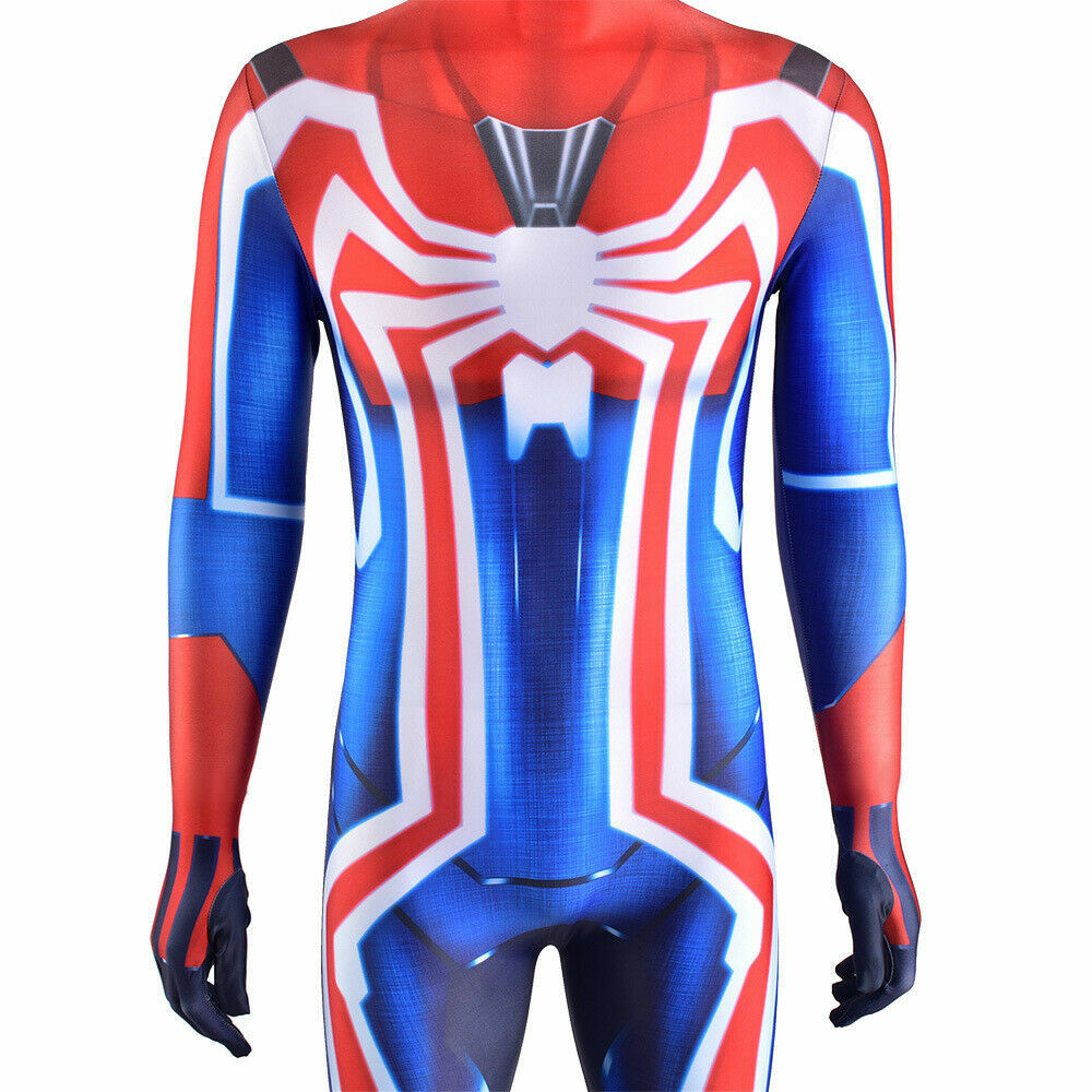 New Velocity Spider-Man Jumpsuit Spiderman Cosplay Costume Halloween Adult/Kids