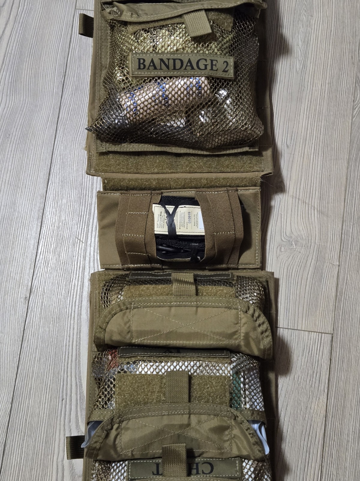 Tactical Medical Insert Panel Kit Military Medic Coyote Brown Official Gear