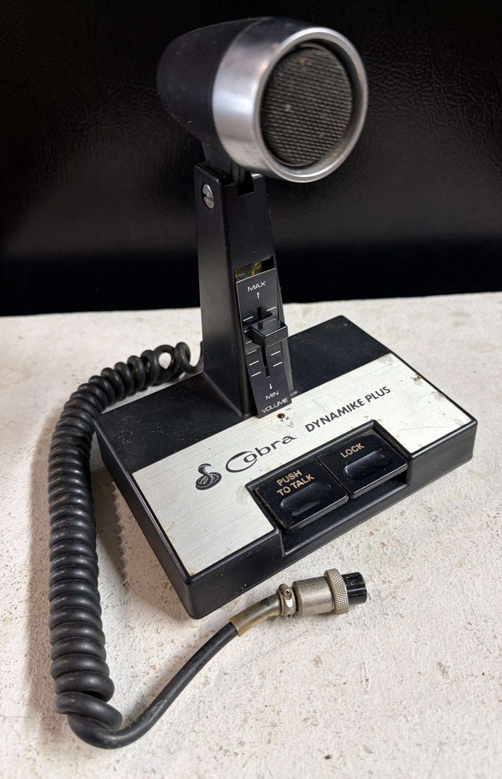 Cobra Dynamike Plus CA-60 Amplified Base Station Microphone Push to Talk Unteste