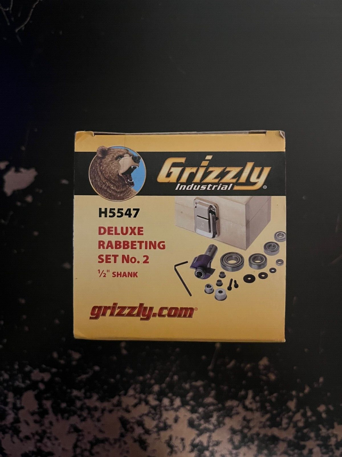 Deluxe Rabbeting Set 2, 1/2" Shank, Grizzly H5547 BRAND NEW