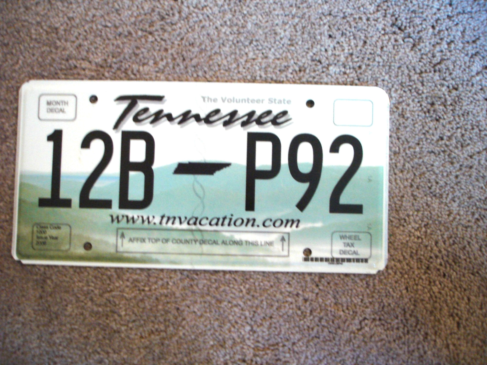 TENNESSEE TN VACATION # LICENSE PLATE BUY ALL STATES HERE FREE SHIPPING