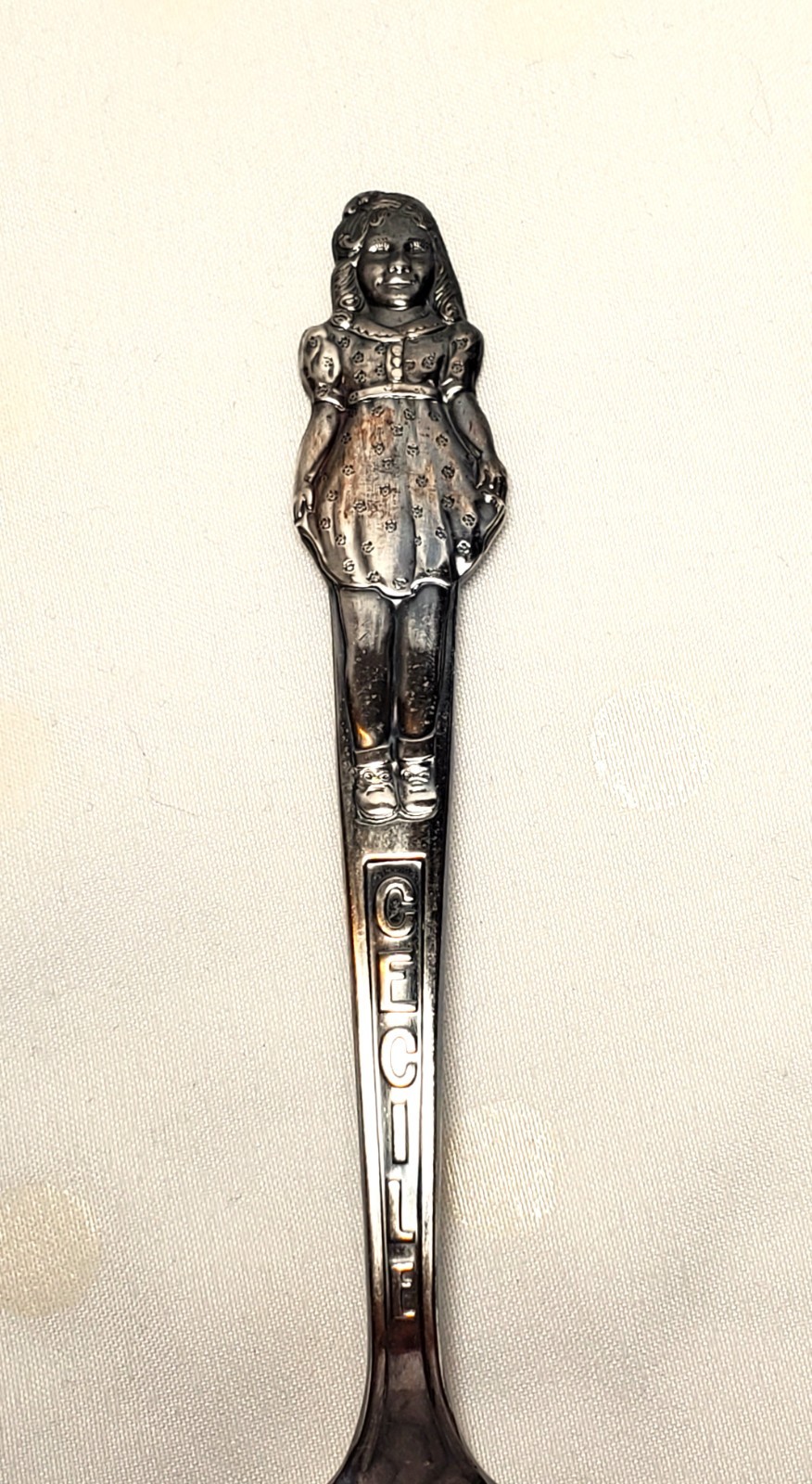 Carlton Silver Plate DIONNE Quints Quintuplets Sisters Girls Spoon 5 Set 1940’s