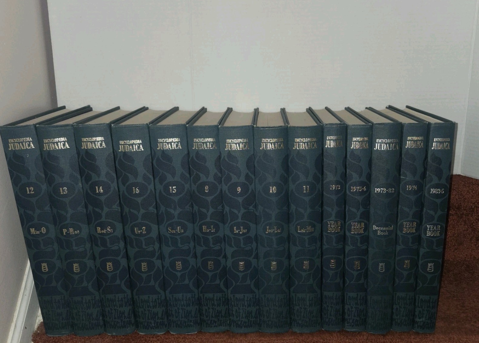 Encyclopedia Judaica -Volumes 8-16 1972 Printing/5 YearBooks 14 Total Hardcover