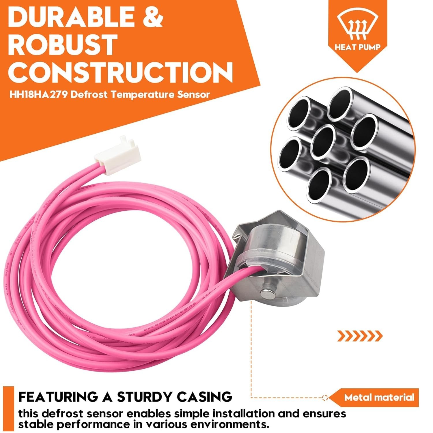 HH18HA279 Heat Pump Defrosting Thermostat Sensor Replacement For Carrier New