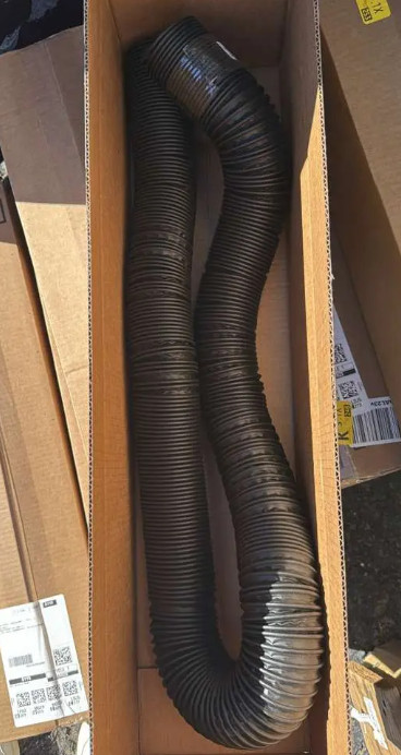 Crushproof 2.5" Flarelok Exhaust Hose – Heavy-Duty, Flexible, 11' Length