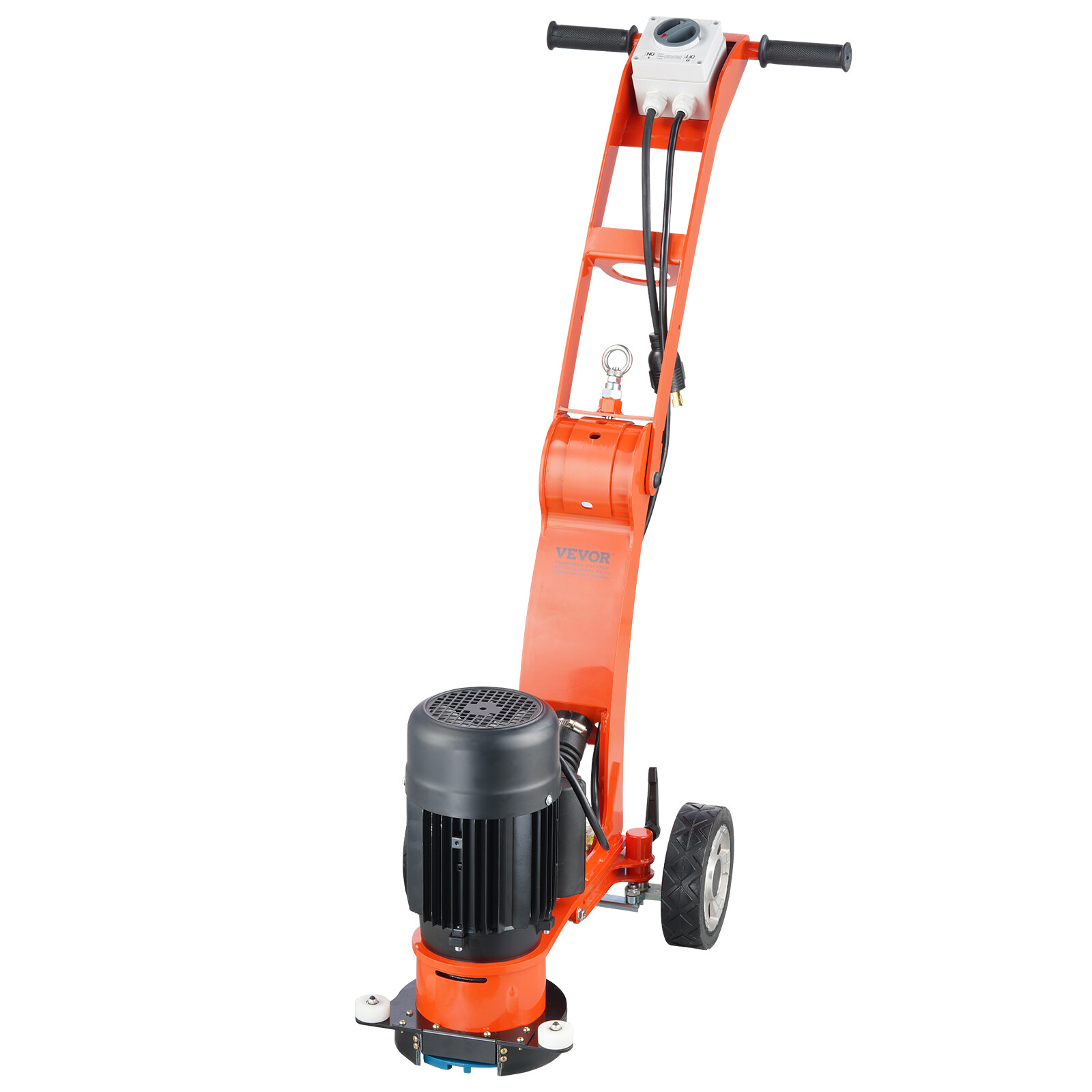 VEVOR Concrete Floor Grinder 7" Walk-Behind Polisher 1.7HP Adjustable Machine