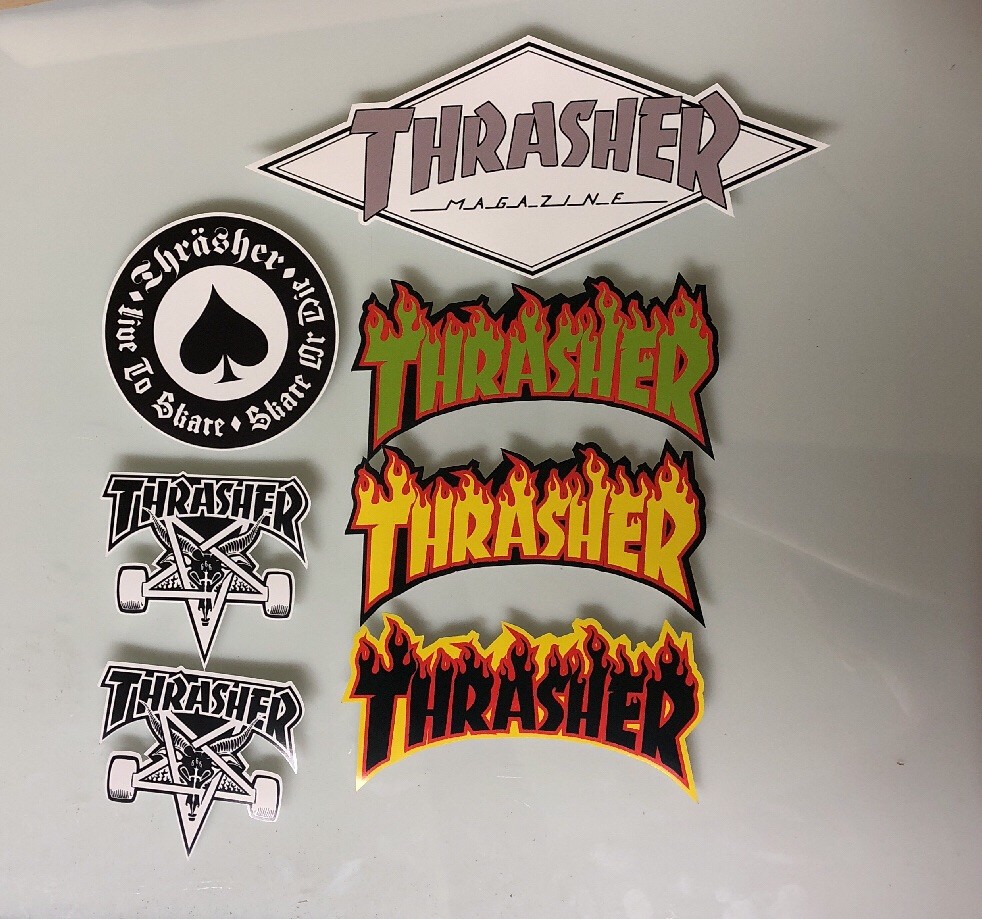 Skate Sticker Pack - Powell Peralta Santa Cruz Skateboards Thrasher Magazine