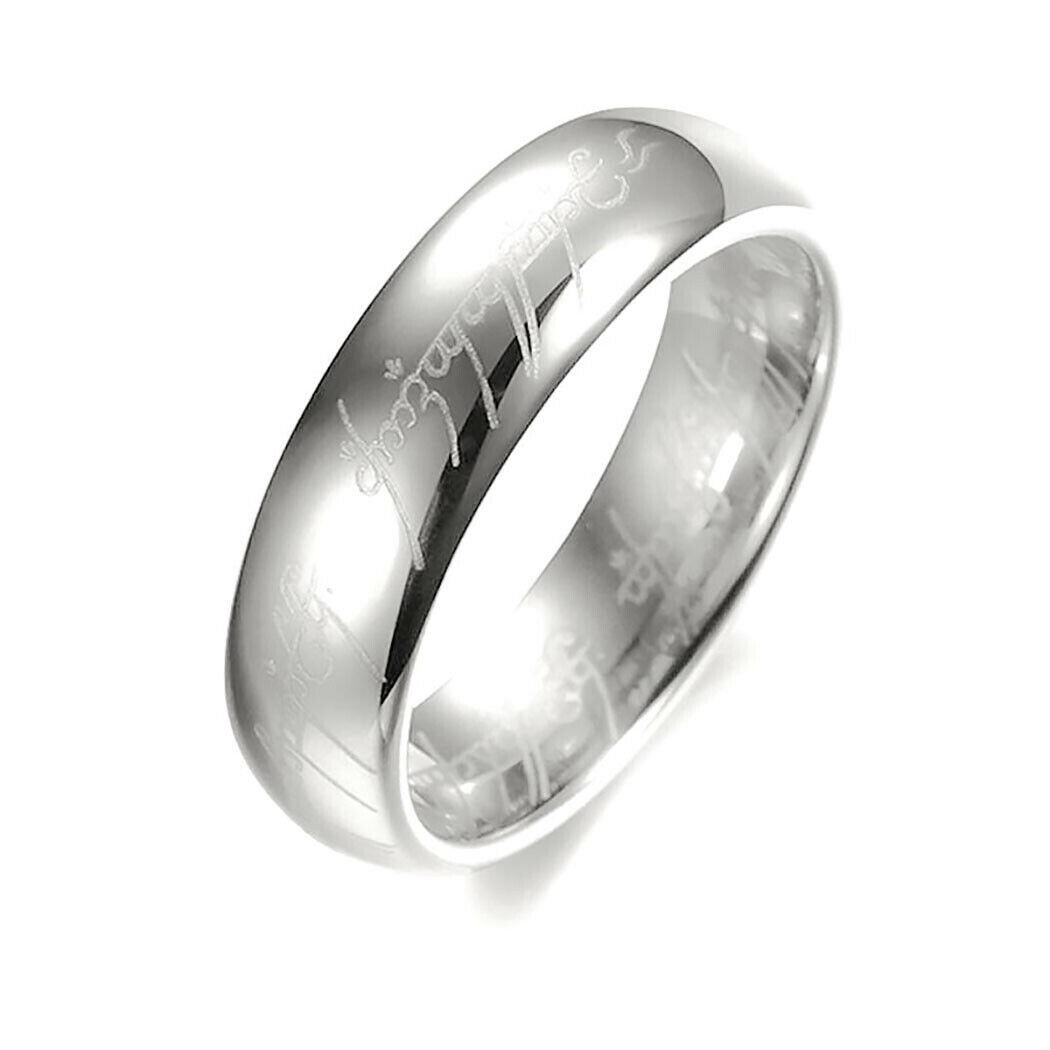 Fashion Lord of the Rings One Ring LOTR Stainless Steel Men's Ring Size 6-13