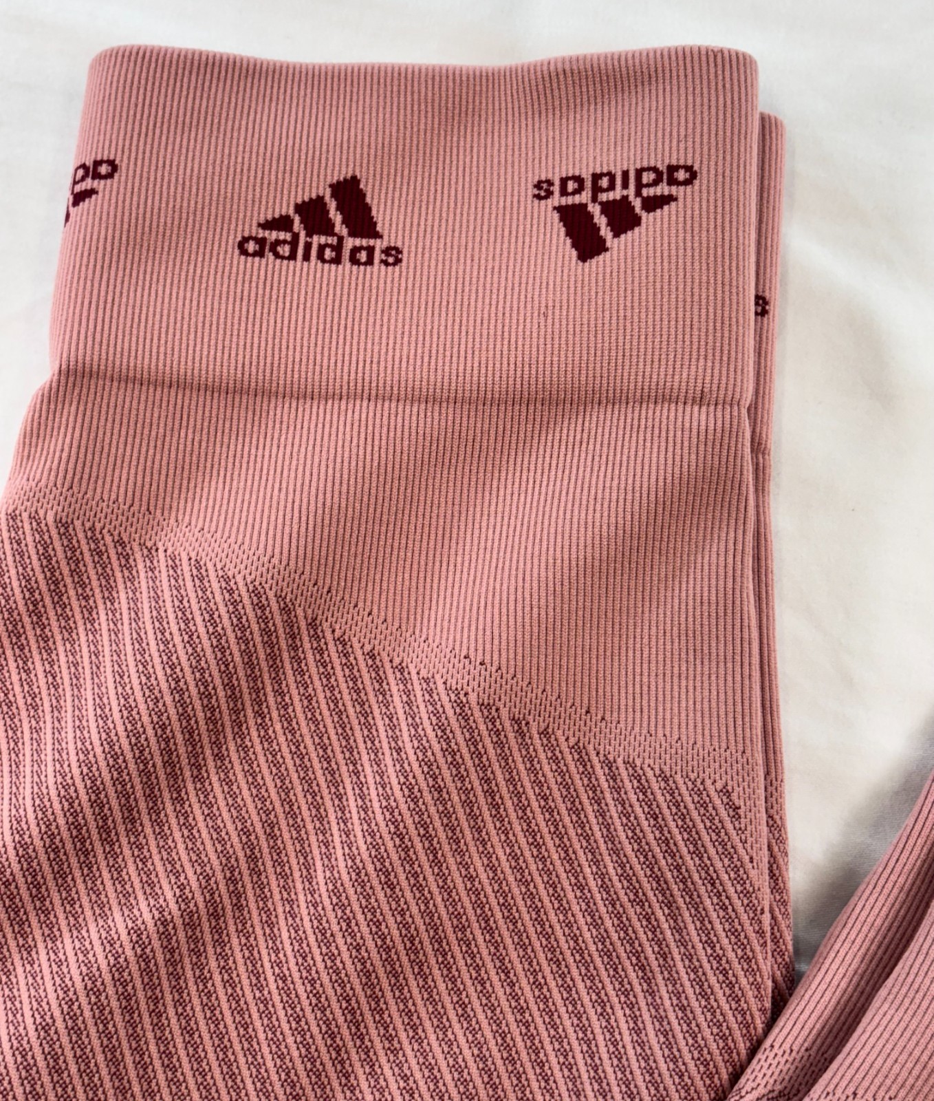 Adidas AeroKnit Womens 7/8T Training Tights Size Small HD1980 Burgundy Pink