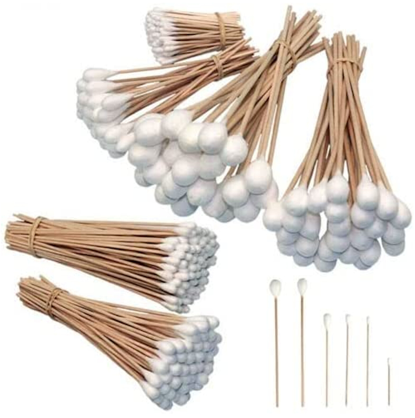 325PC Industrial Large Cotton Swab Set Tips Assortment Detailing Cleaning Q Gun