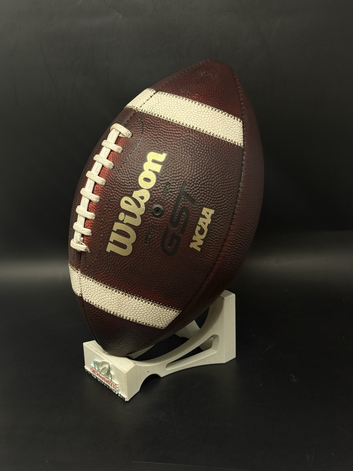 Wilson GST Full-Size Red Football Game Prepped Mudded Conditioned Tacked NEW