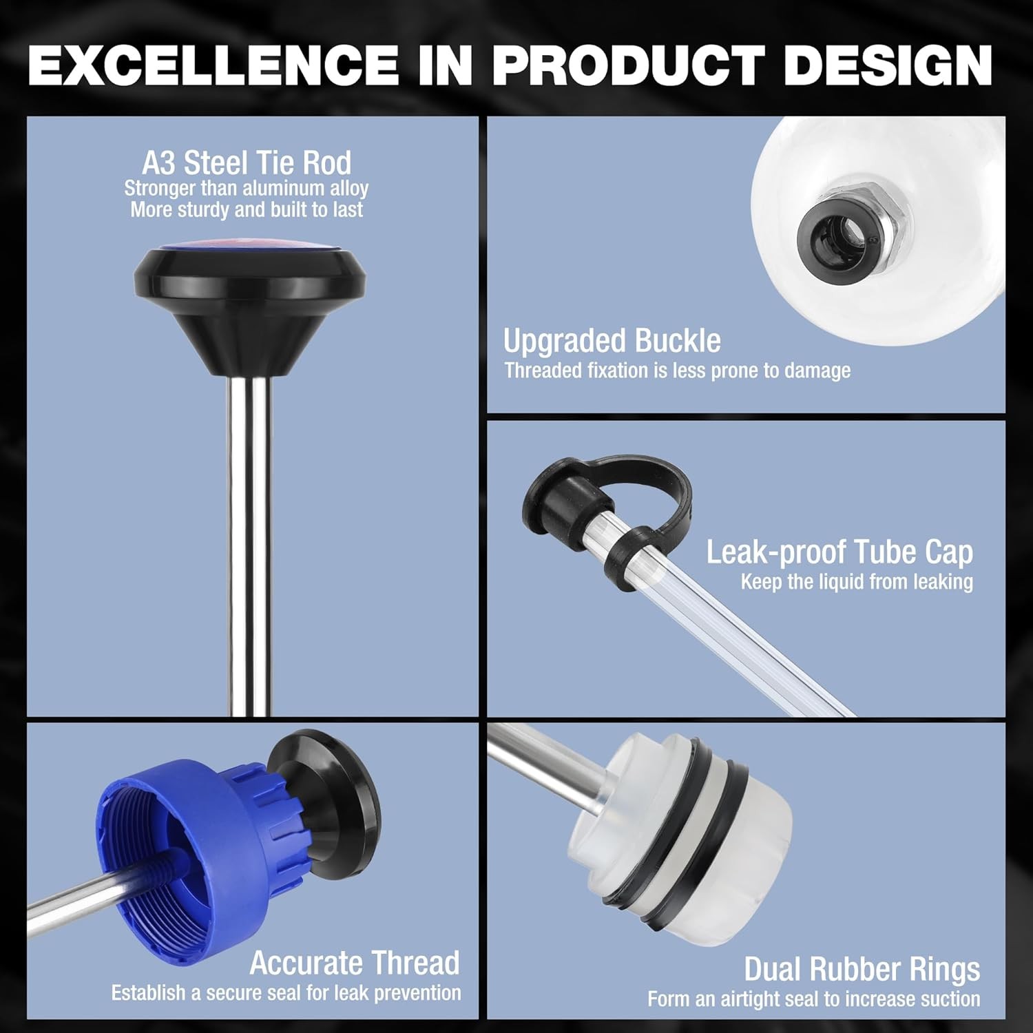 WORKPRO Fluid Extraction Filling Syringe Transfer Pumps Oil Extractor Automotive