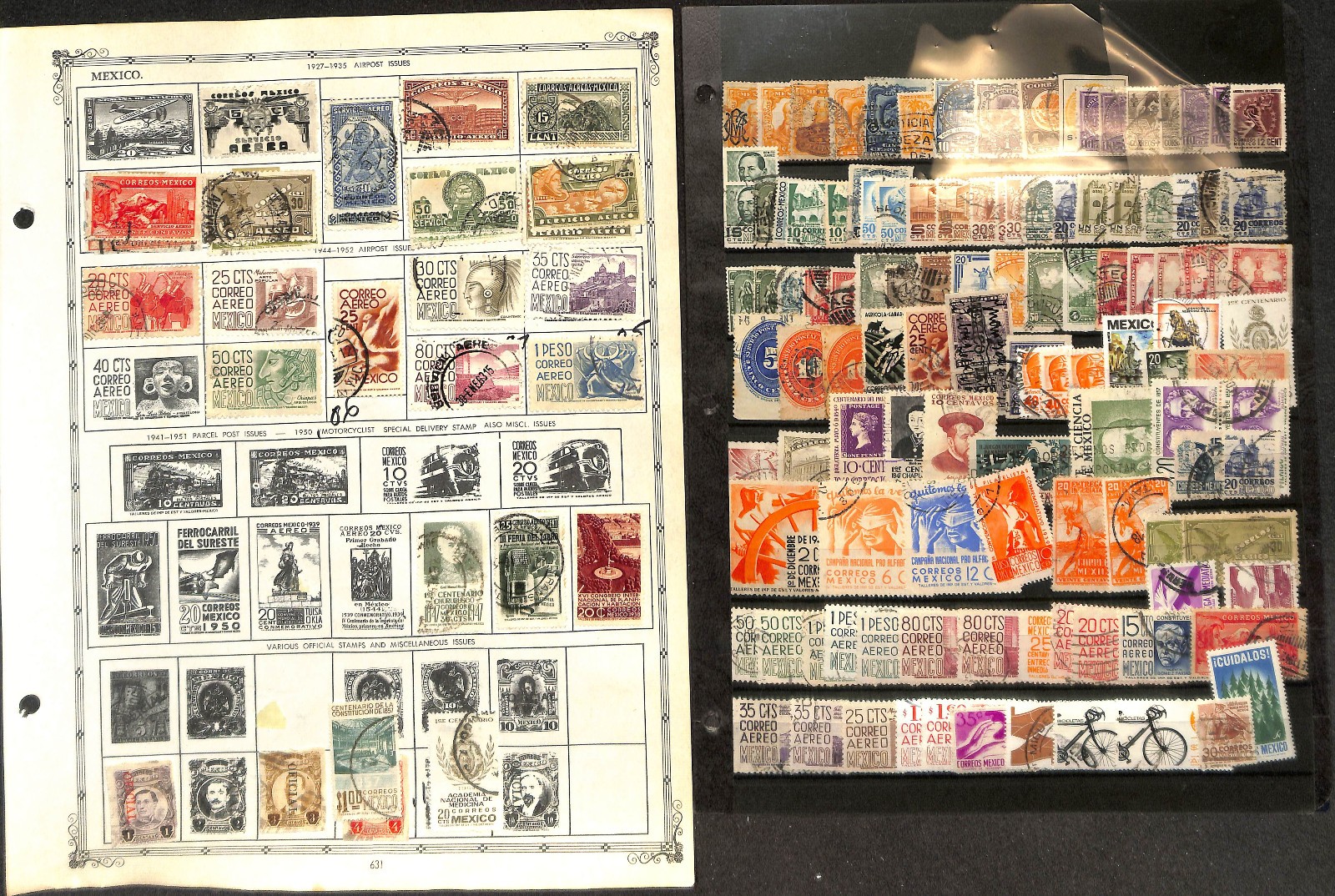 Mexico Stamp Collection on 25 Minkus Pages, 1863-1968 (BJ)