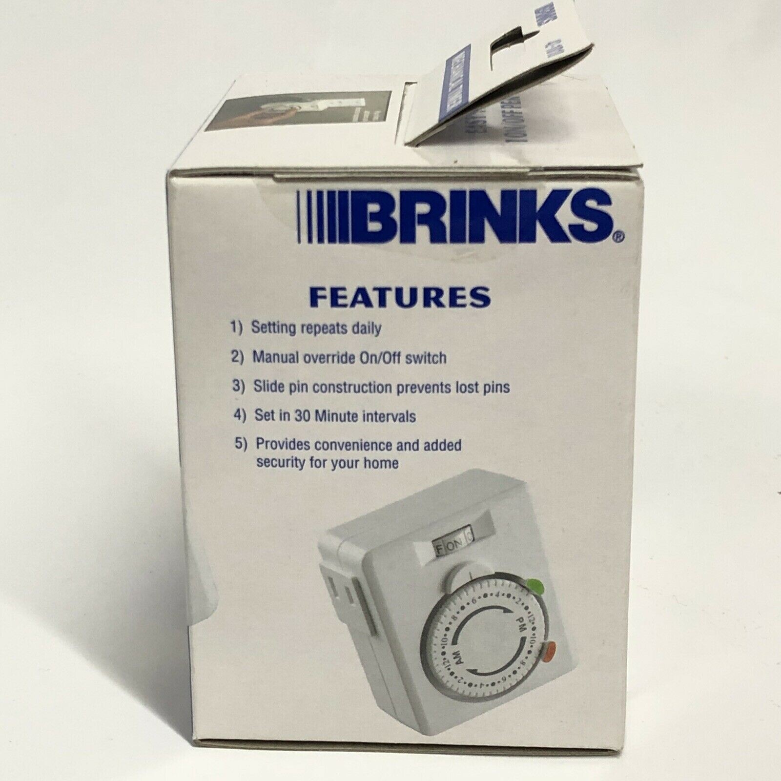 Brinks Security Mechanical Timer 42-1010 Indoor 1 On/Off Per Day New In Box