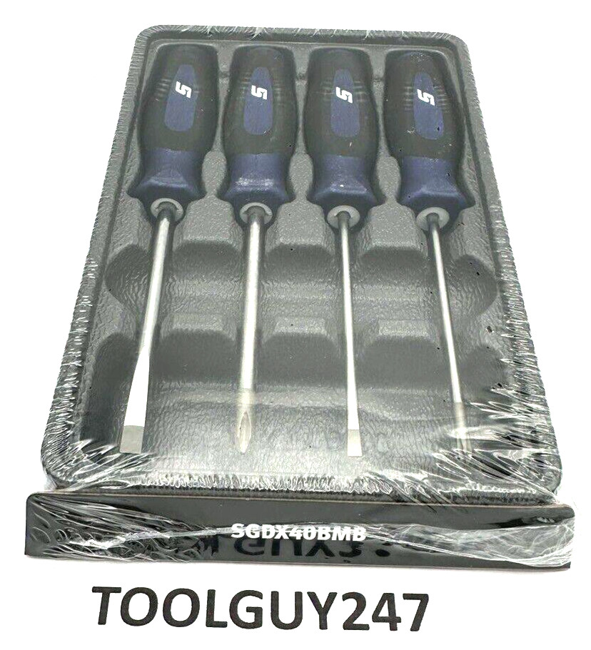 SNAP ON SGDX40B MB  4Pc POWER BLUE Mini Tip Combination Screwdriver Set NEW TOOL