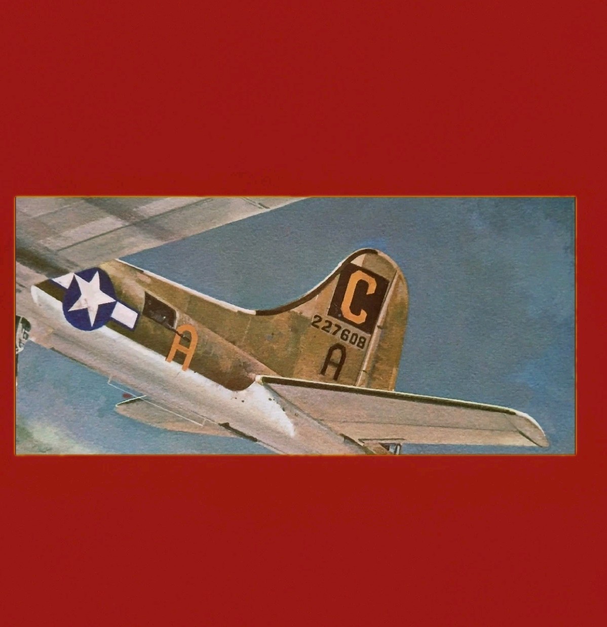 Laminated WWII Series 1 The Bombers B-17 Flying Fortress Print Deneen 23x19 1970