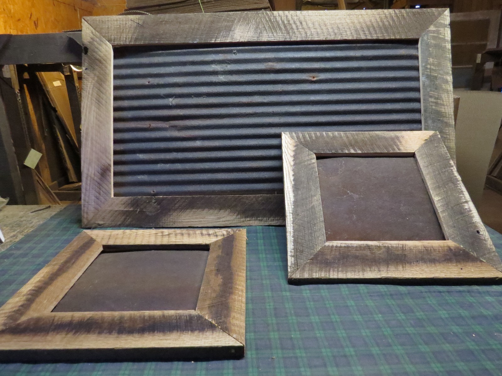 SALE! 10 pcs 11 1/2" x 11 1/2" RECLAIMED CORRUGATED METAL TIN ROOFING PANELS