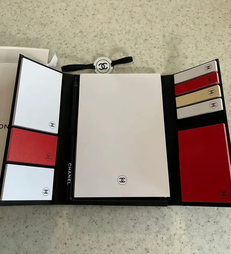 Chanel LA Collection Notebook Stationary Set--Paper, Pen & Post Its VIP GWP NIB