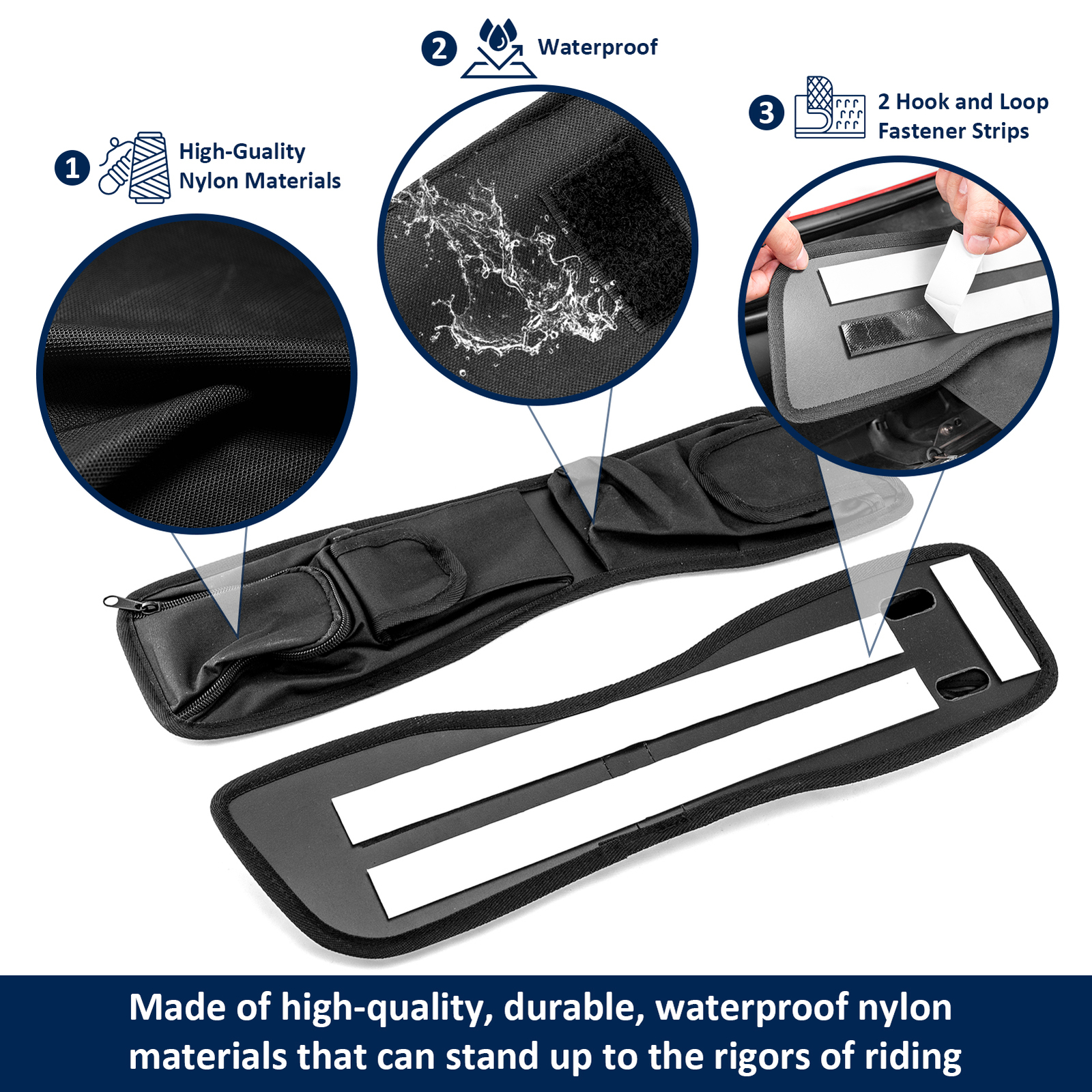 Saddlebag Lid Organizers Storage Bag for 2014-UP Harley Electra Glide Road King