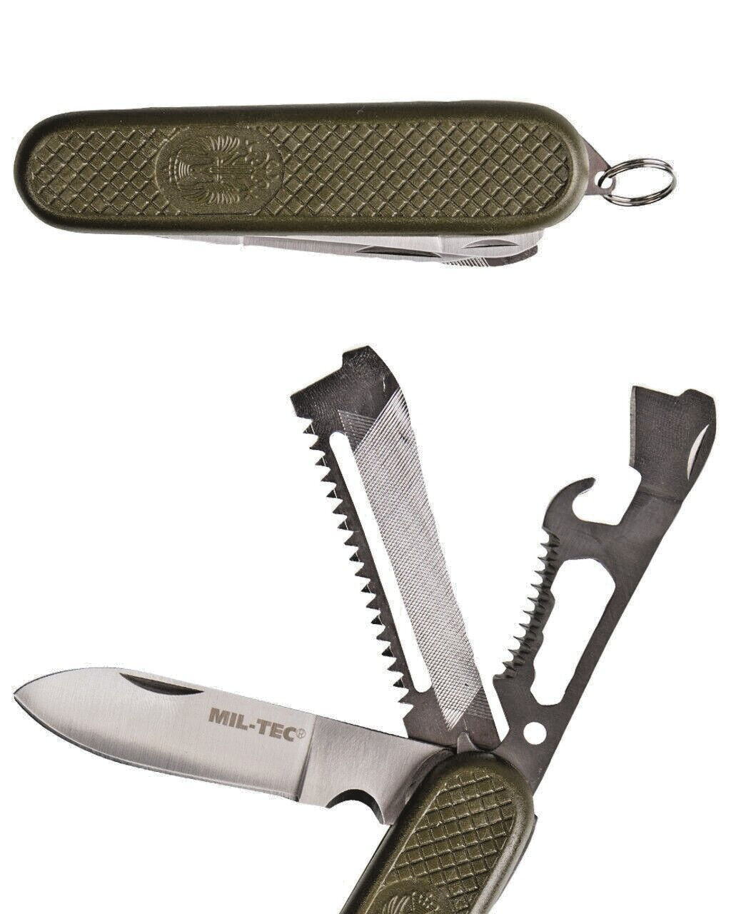 Spanish Military Style Utility Scout Knife - NEW - Swiss type multi-tool