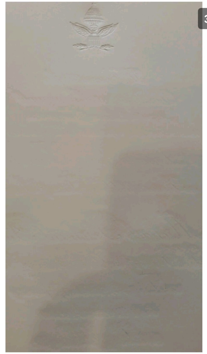 PRESIDENT DONALD J TRUMP 2017 INAUGURATION ENGRAVED INVITATION NEW.