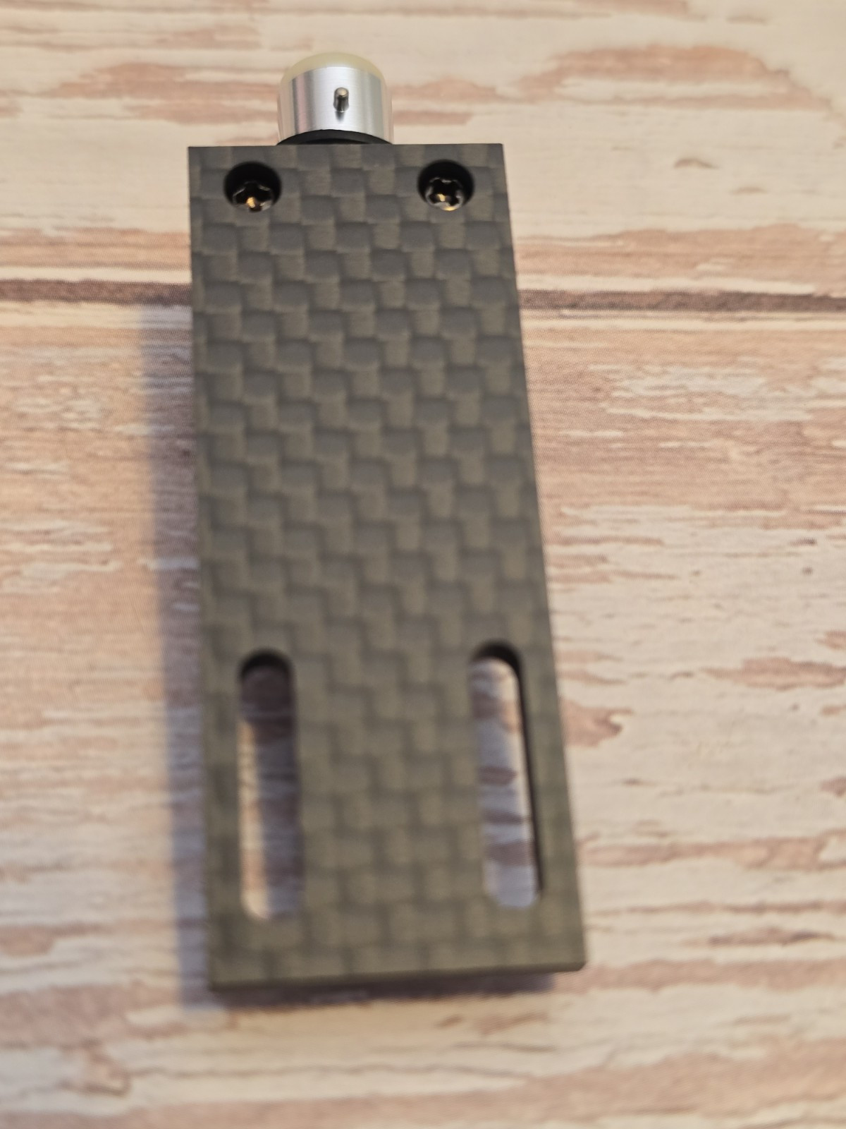 Carbon Fiber Headshell Azimuth Adjustable Jelco Style HSE20 Double Pin