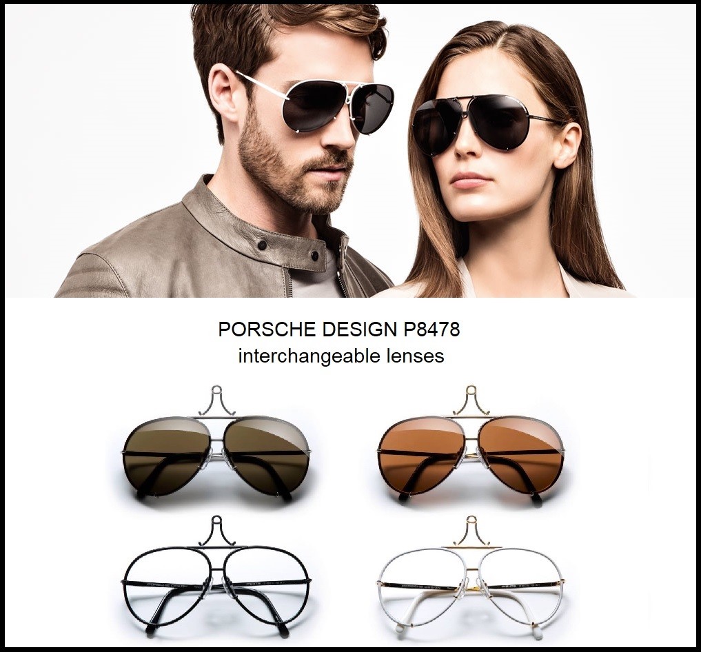 Original Porsche Design Lens Set For Iconic P8478 Sunglasses - Lenses Set Only