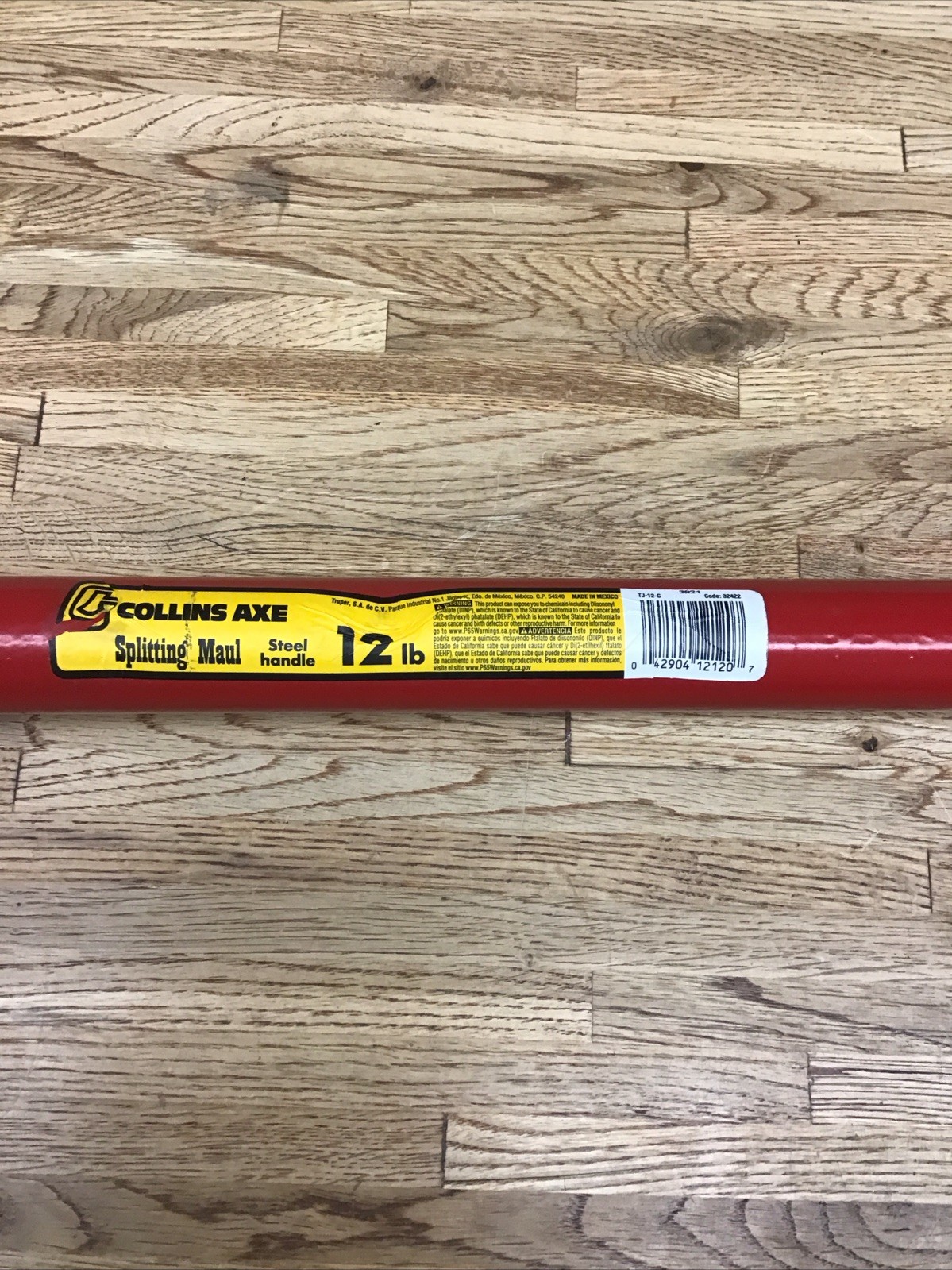 Collins 12 lb Single Bit Splitting Maul Steel Handle New Free Shipping