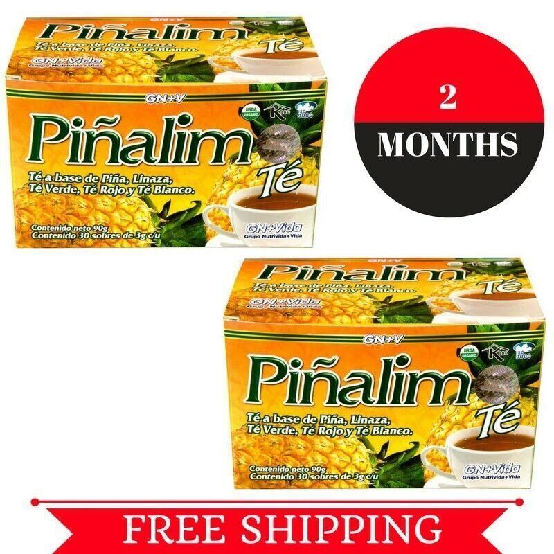 2 Te Pinalim Tea GN+Vida ENVIO GRATIS 60 days Pinalim Pineapple Diet FREE SHIP