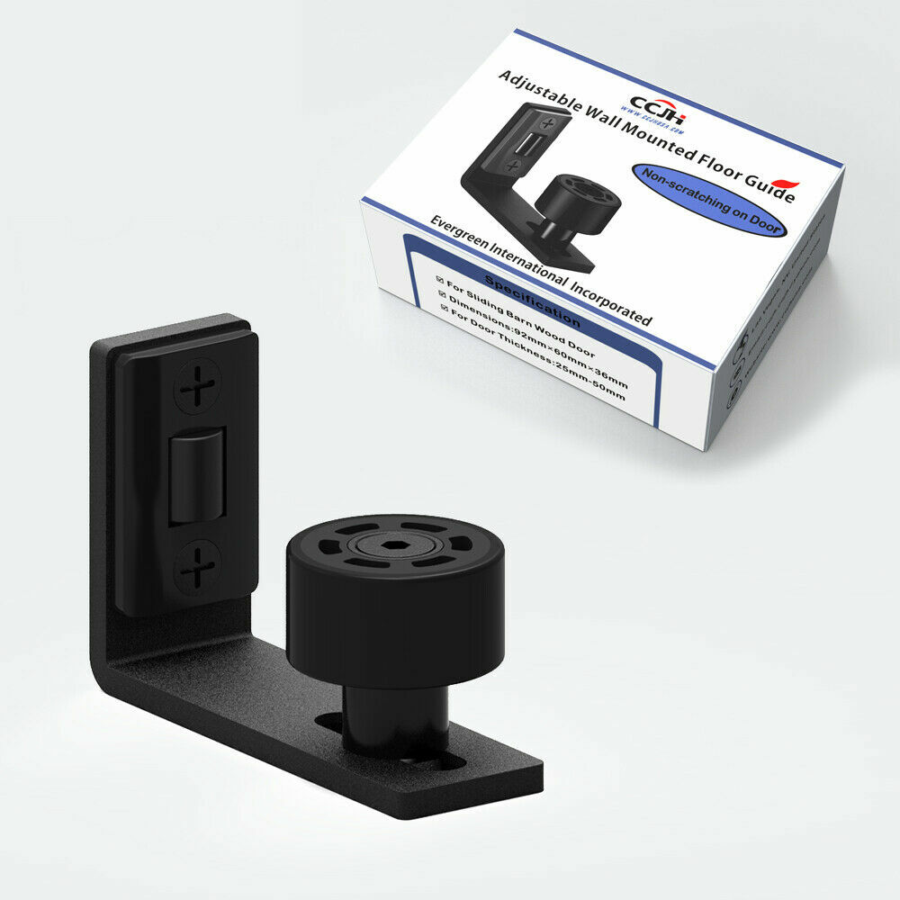 Upgrade Adjustable Wall Mount Bottom Floor Guide For Sliding Barn Door Hardware