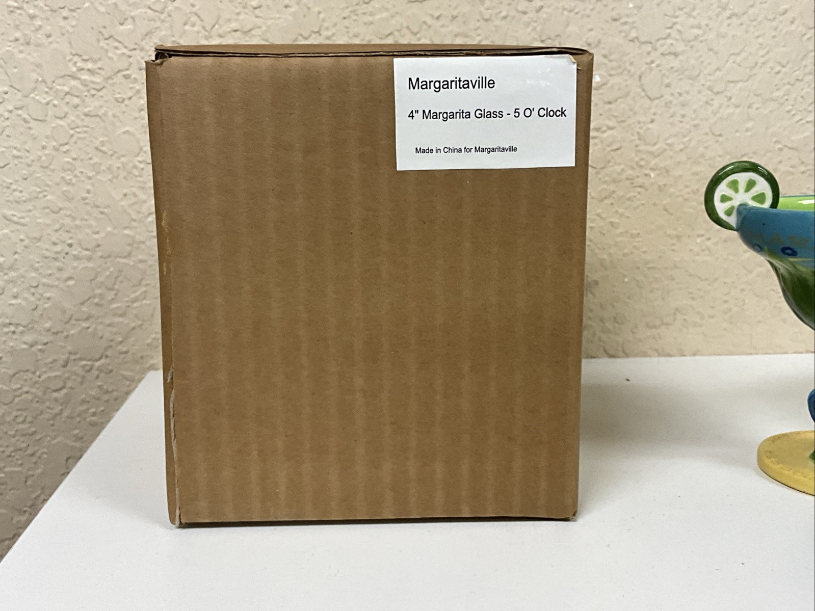 Jimmy Buffet Five O Clock Somewhere Painted Margaritaville Glass NEW! SHIPS FREE