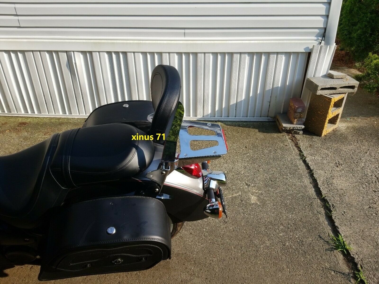 Sissy Bar Backrest & Luggage Rack Kawasaki Vulcan 900 Classic & Custom 09 to 25