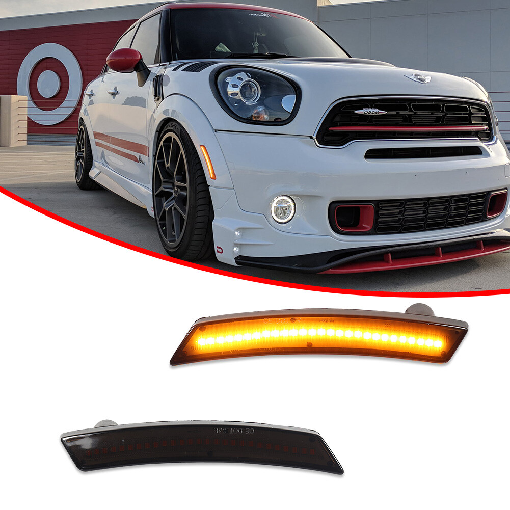 4x For Mini Cooper R55 R56 R57 R58 R59 R60 R61 Front Rear LED Side Marker Lights
