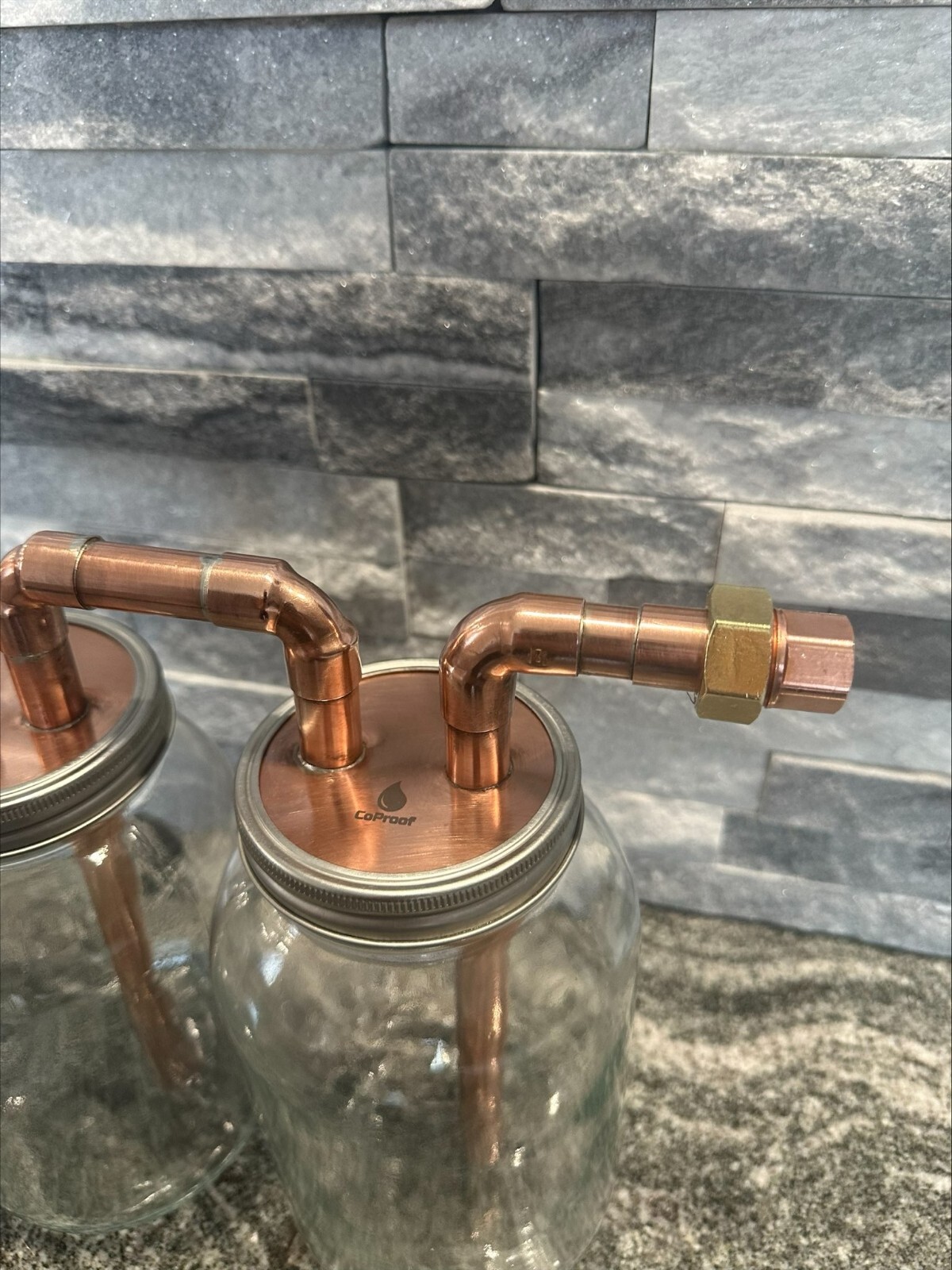 CoProof 1/2 Gallon Mason Jar Thumper Kit Double Distill W/Jars A23