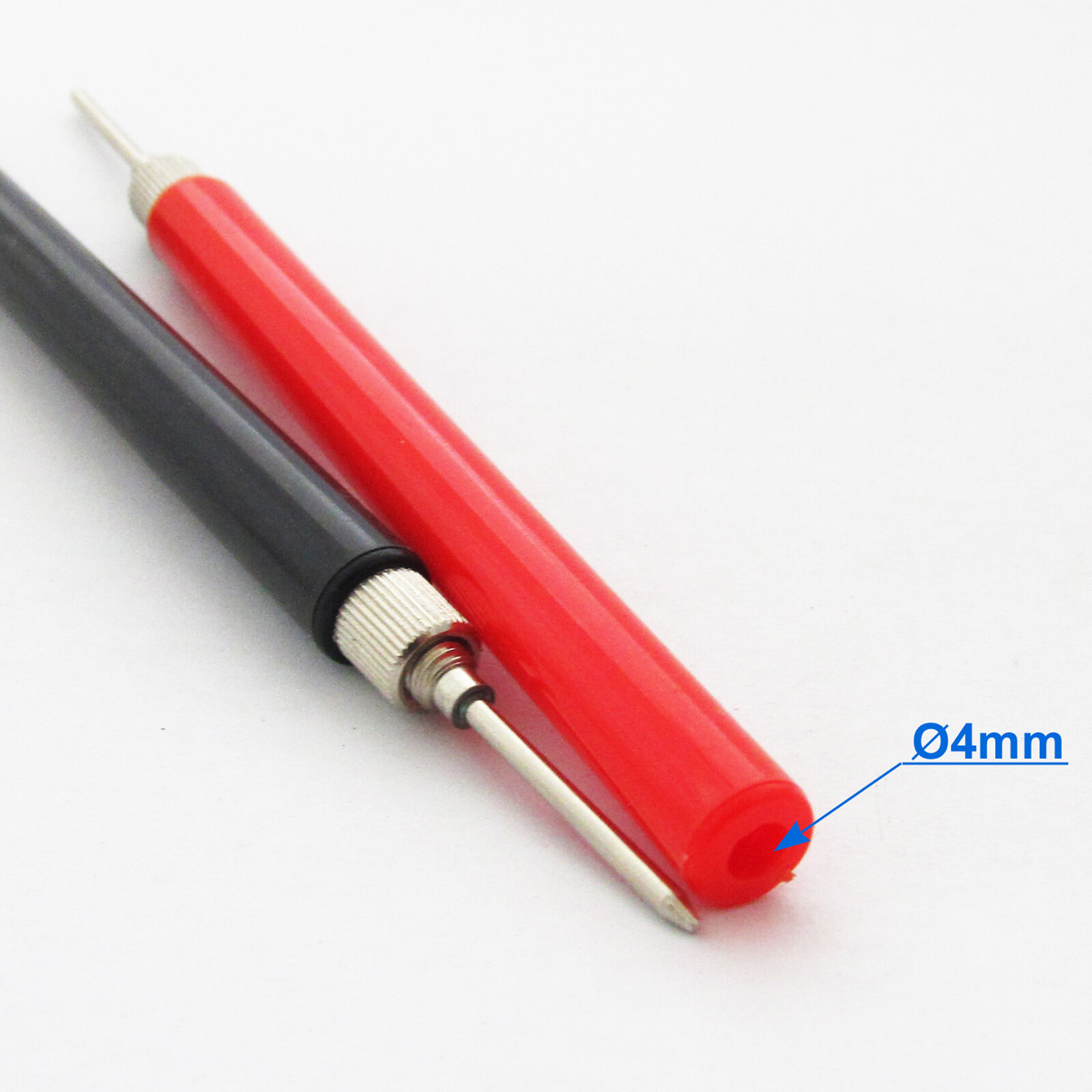 2pcs DIY Multimeter Test Probe without Cable Assemble No Solder Long Handle US