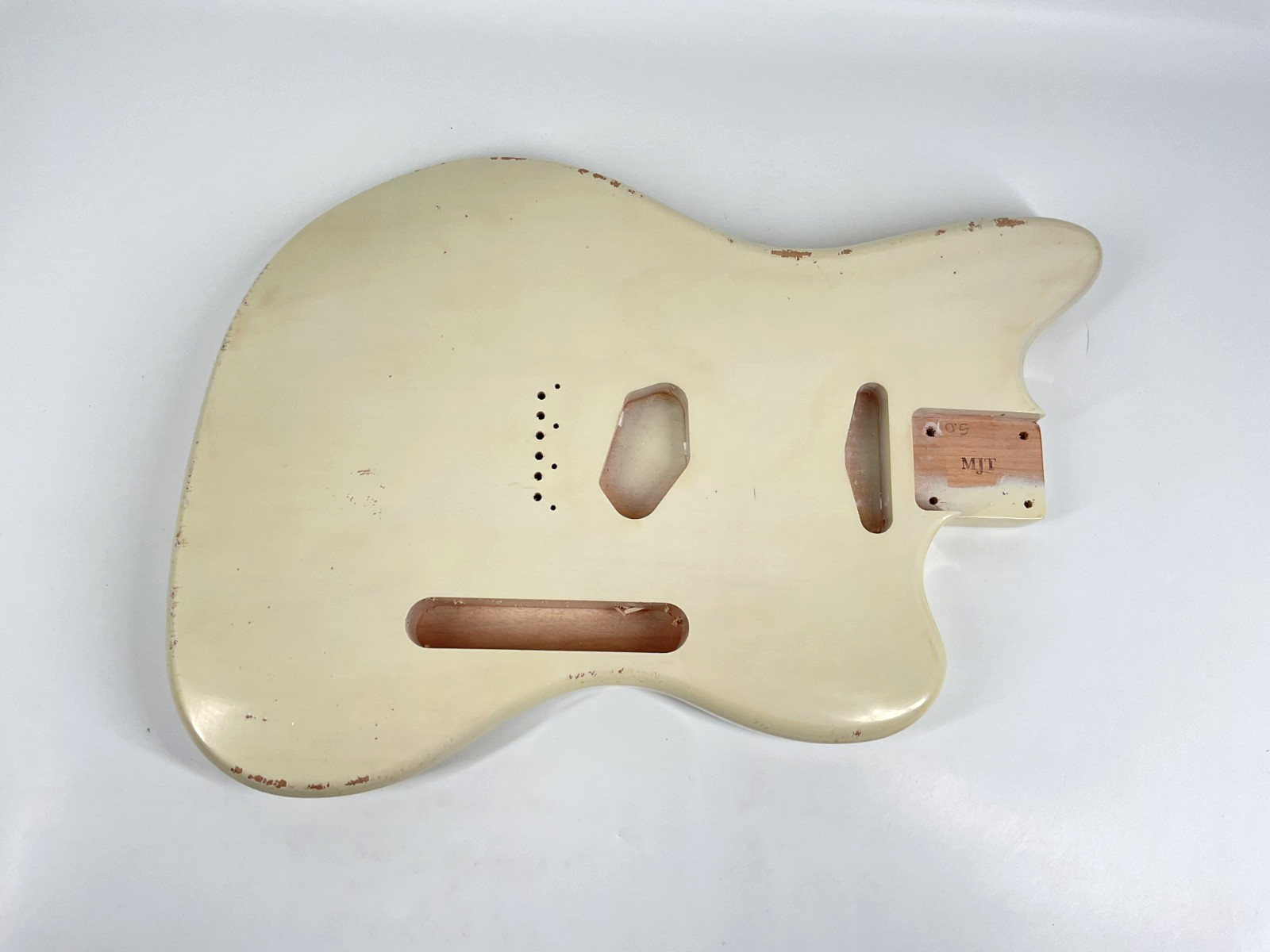 MJT Official Custom Vintage Aged Nitro Guitar Body Mark Jenny VTM Alder Blond