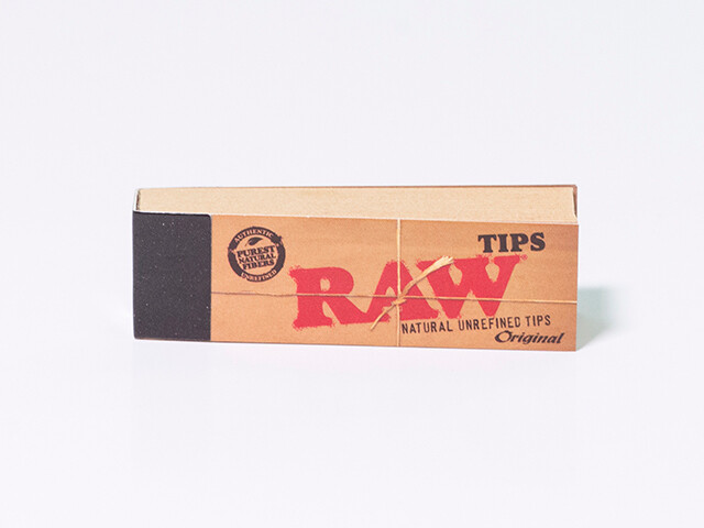 Raw Tips Raw Naturally Unrefined Rolling Paper Filter Tips 50 Count USA SHIPPED