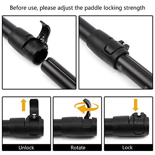 SUP PADDLES Adjustable Stand-Up Paddle Oars for Paddleboard Orange 3-Pc