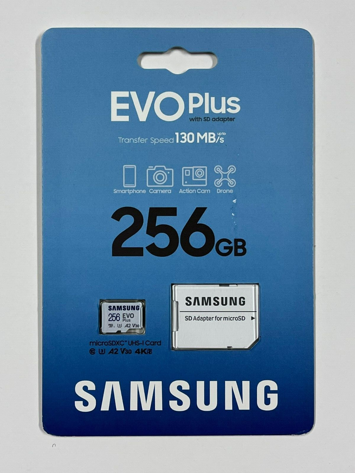 New SAMSUNG EVO Plus 256GB microSDXC Flash Card w/ Adapter MB-MC256KA/AM