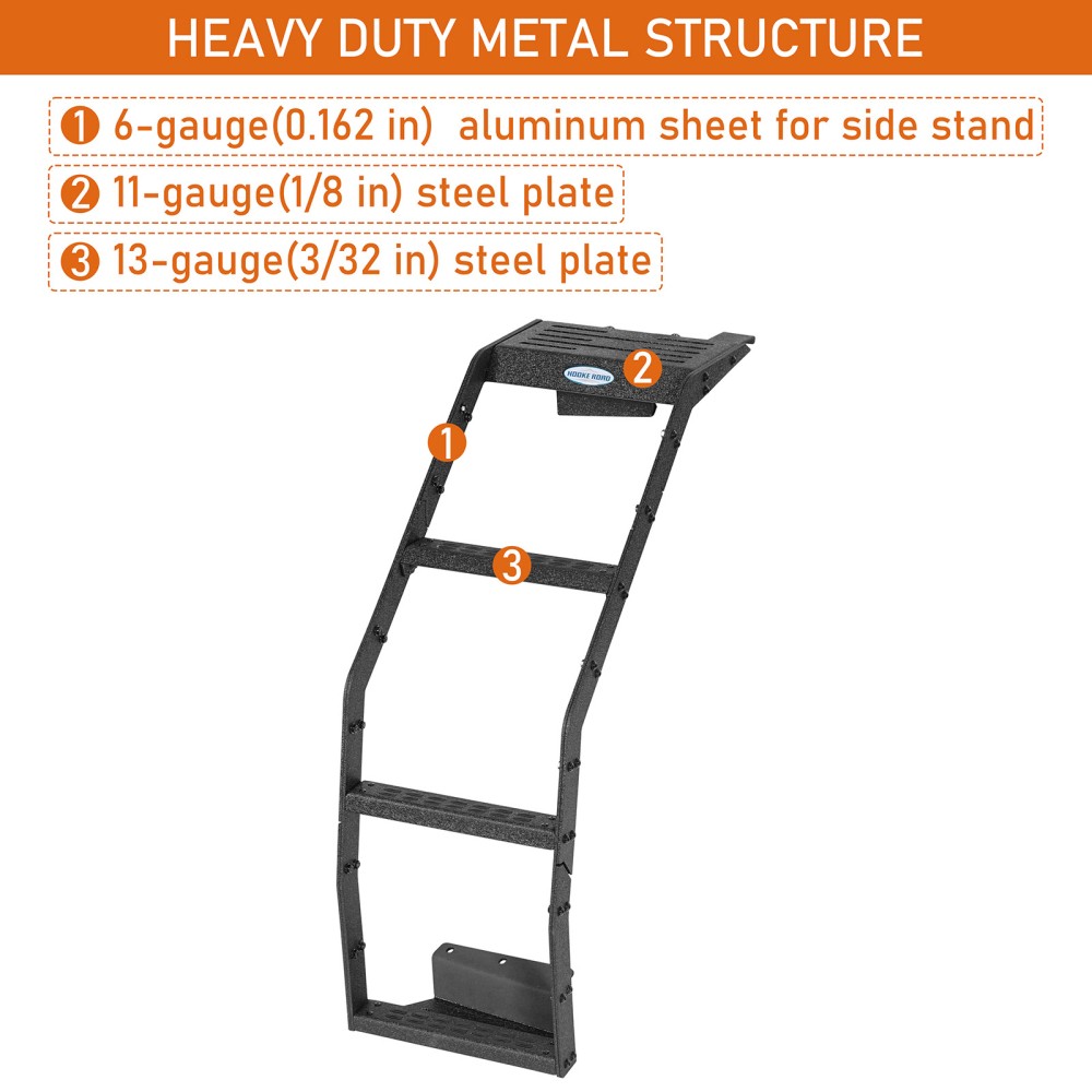 Hooke Road Rear Hatch Ladder for Subaru XV Crosstrek 2013 2014 2015 2016 2017