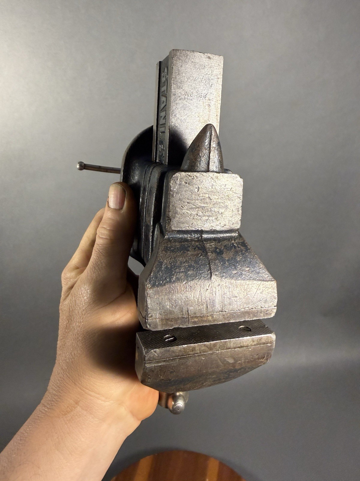 Vintage Stanley 3" Clamp-on Bench Vise No. 766 Made in USA