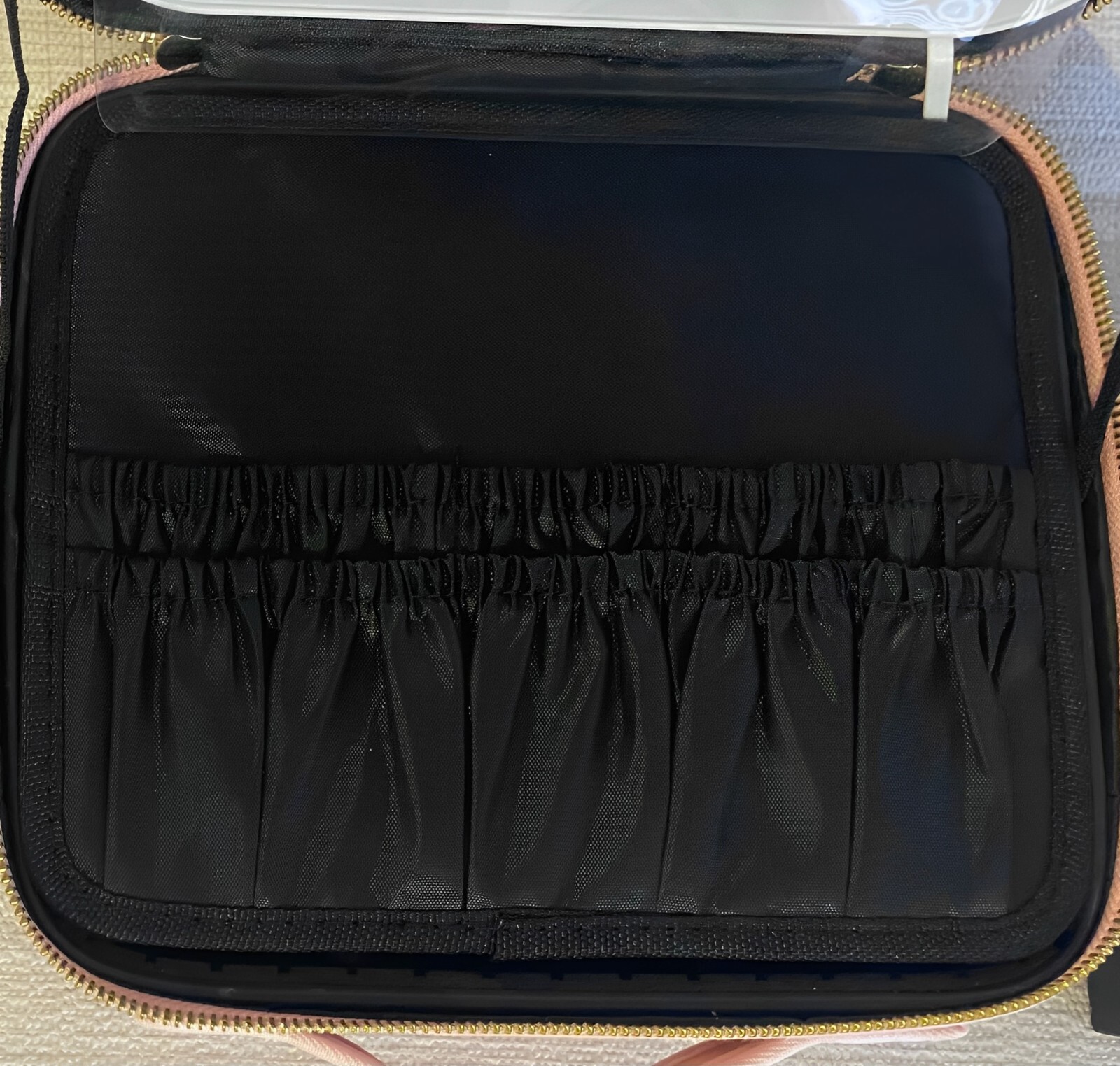 GlowandGo Makeup Case --Travel Bag Cosmetic Case with LED Lights and Mirror-